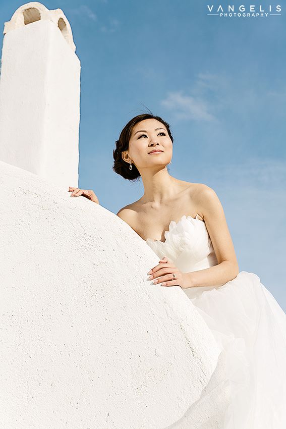 asian bridal makeup santorini