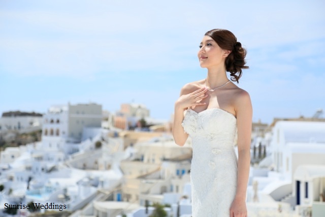 weddings santorini asian makeup