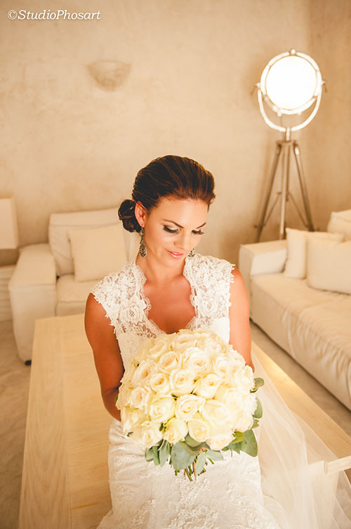 bridal makeup santorini 