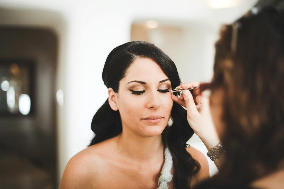 airbrush bridal makeup santorini